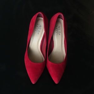 Red Suede Heels
